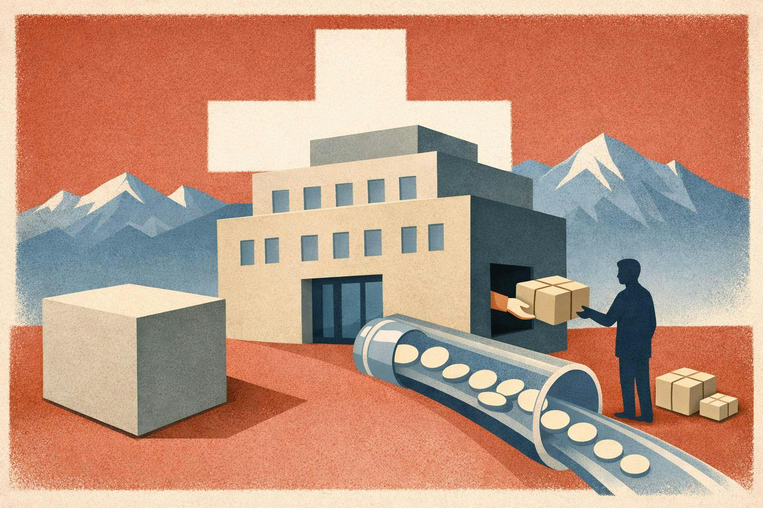 Headline graphic stating Swiss Life is on track and raising its dividend.