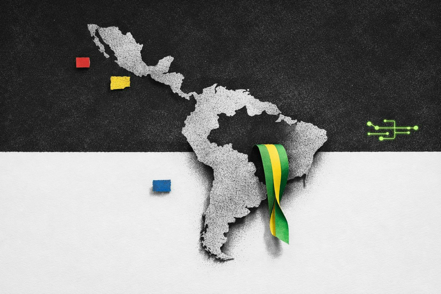 Financial data display showing market movements related to the Brazilian Real and LatAm indices.