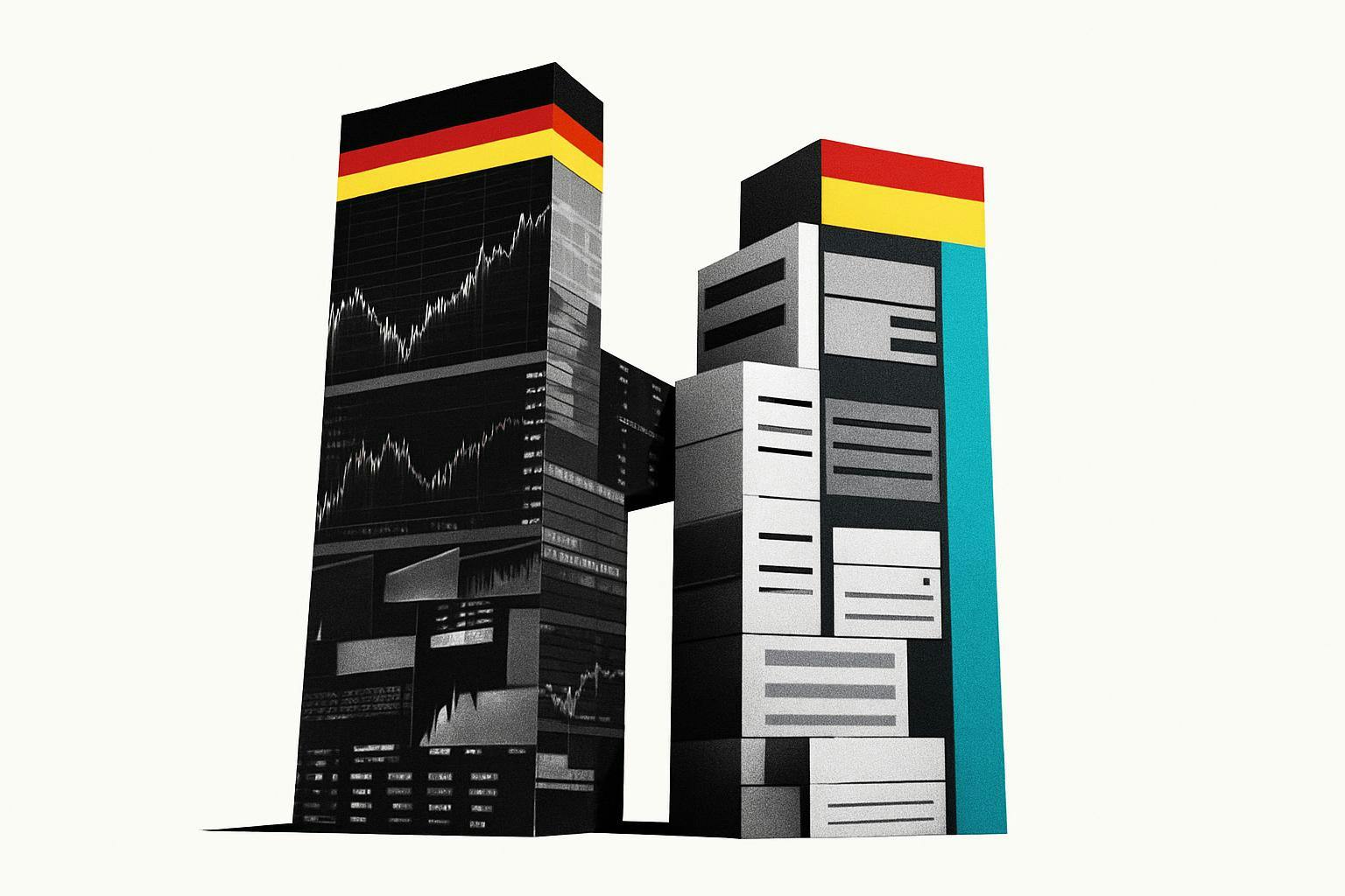 A headline and visual representation of the 5.3 billion euro deal between Deutsche Boerse and Allfunds.