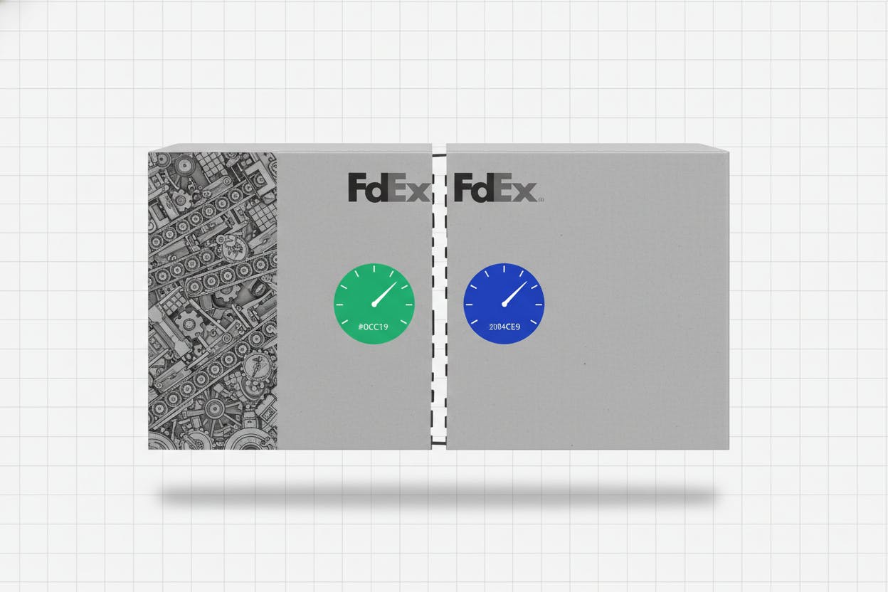 An infographic or chart-style representation of FedEx’s Spinoff strategy and its two-part margin story.